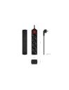 REGLETA AISENS 4 SCHUKOS PROTECCION INTERRUPTOR 1,4M BLACK