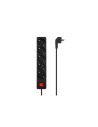 REGLETA AISENS 5 SCHUKOS PROTECCION INTERRUPTOR 1,4M BLACK