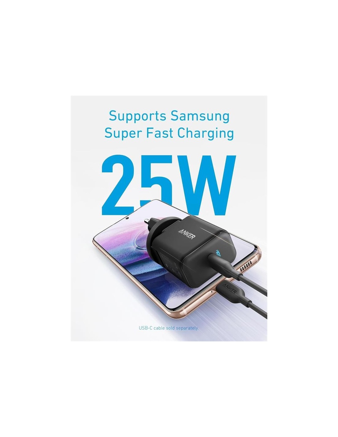 CARGADOR ANKER 312 25W USB-C BLACK