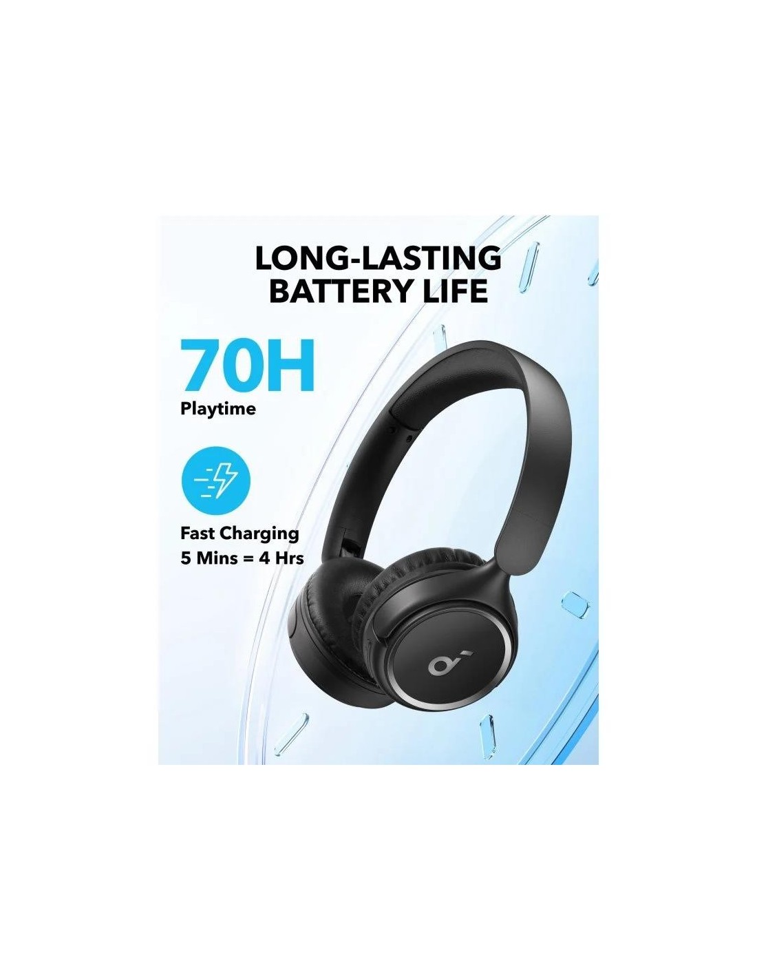 AURICULARES ANKER SOUNDCORE H30I WIRELESS BLUETOOTH USB-C BLACK