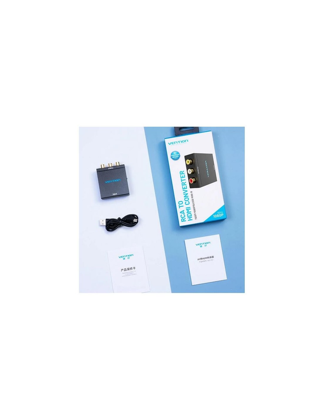 CONVERSOR VENTION HDMI/H - RCA/H MINIUSB/H BLACK