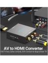 CONVERSOR VENTION RCA/H - HDMI/H MINIUSB/H BLACK