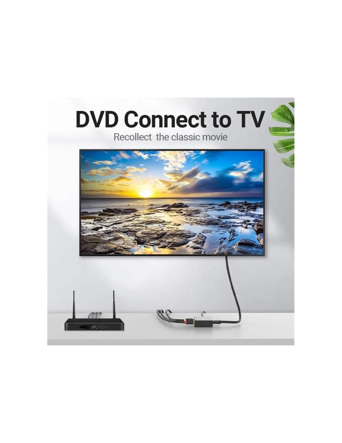 CONVERSOR VENTION RCA/H - HDMI/H MINIUSB/H BLACK