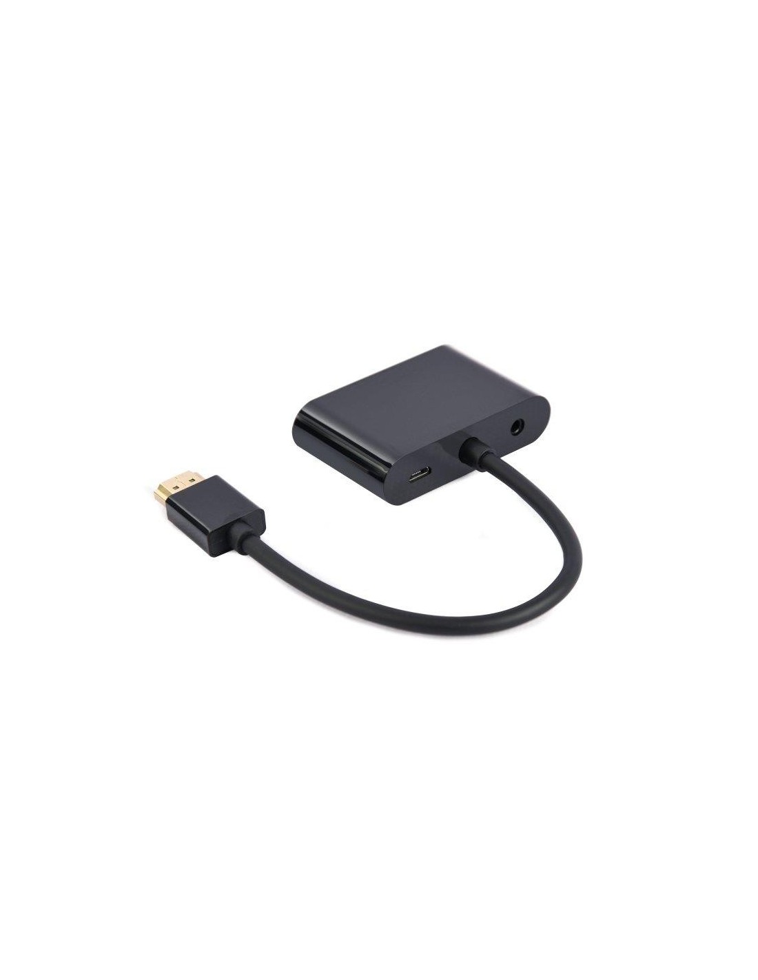 ADAPTADOR GEMBIRD HDMI/M A HDMI/H + VGA/H + CABLE AUDIO BLACK