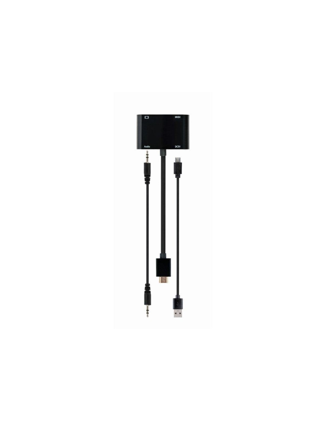 ADAPTADOR GEMBIRD HDMI/M A HDMI/H + VGA/H + CABLE AUDIO BLACK