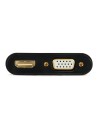 ADAPTADOR GEMBIRD HDMI/M A HDMI/H + VGA/H + CABLE AUDIO BLACK