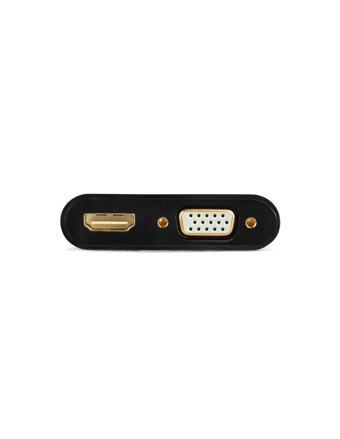 ADAPTADOR GEMBIRD HDMI/M A HDMI/H + VGA/H + CABLE AUDIO BLACK