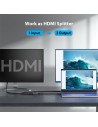 SWITCH/SPLITTER VENTION HDMI/H - X2 HDMI/H BIDIRECCIONAL