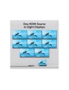 SPLITTER VENTION HDMI 2.0 4K 1X8 BLACK