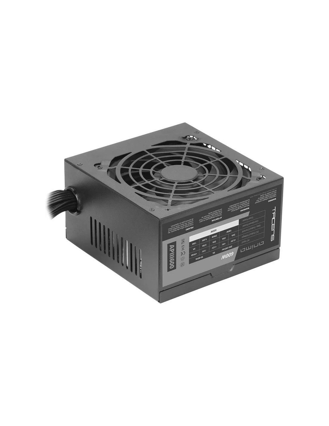 FUENTE DE ALIMENTACION ANIMA 600W BLACK