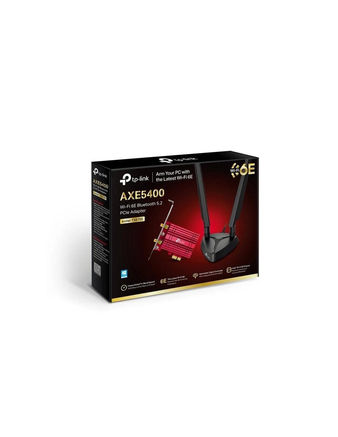 WIRELESS ADAPTADOR PCIE TP-LINK ARCHER TXE75E WIFI 6E AXE5400