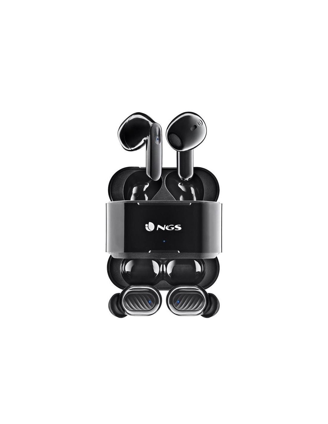 AURICULARES NGS ARTICA DUO EARPHONES BLUETOOTH WIRELESS BLACK ( PACK 2UD )