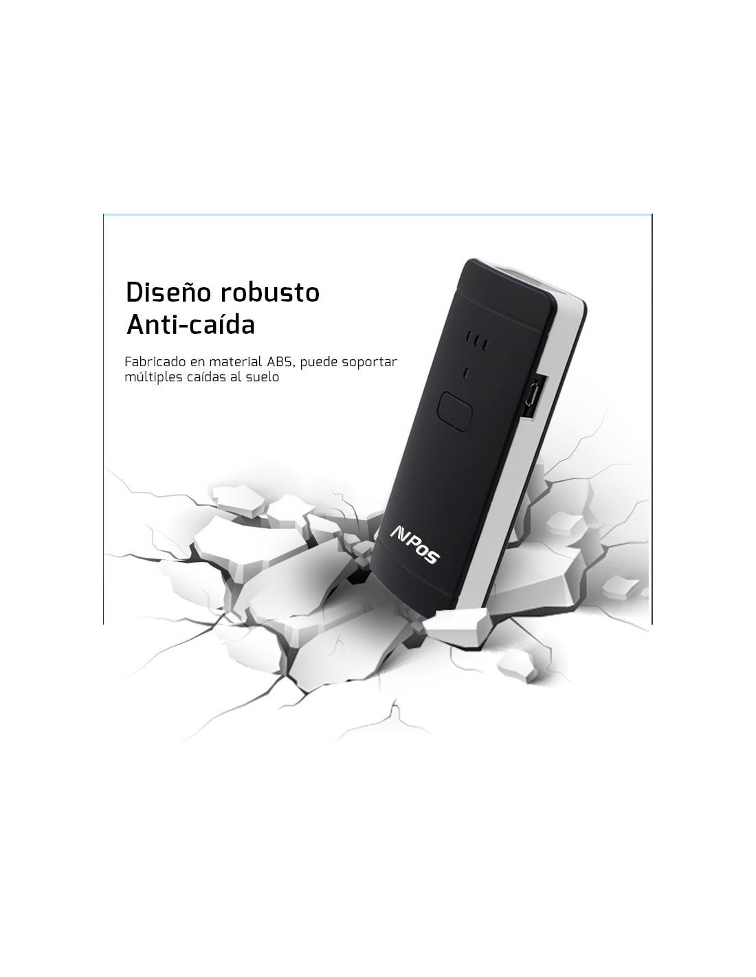 LECTOR AVPOS CODIGO 1D + 2D BP200 POCKET PORTATIL BLUETOOTH USB