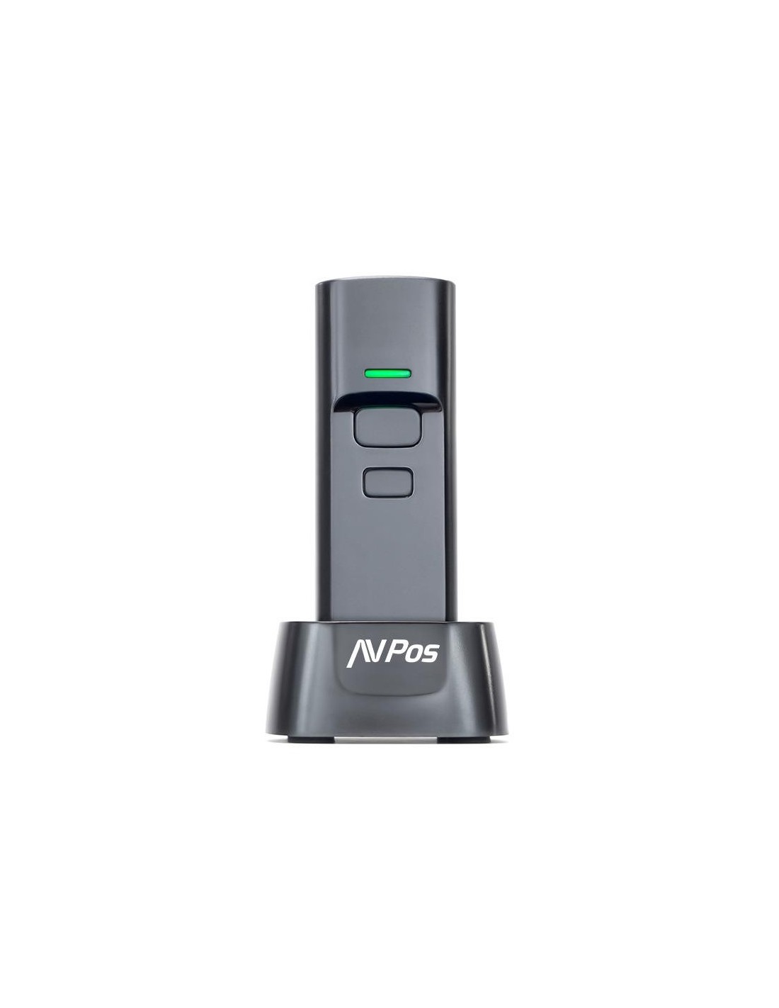 LECTOR CODIGOS AVPOS PORTATIL 2D + QR BT03 WIRELESS 2.4 + BLUETOOTH + BASE