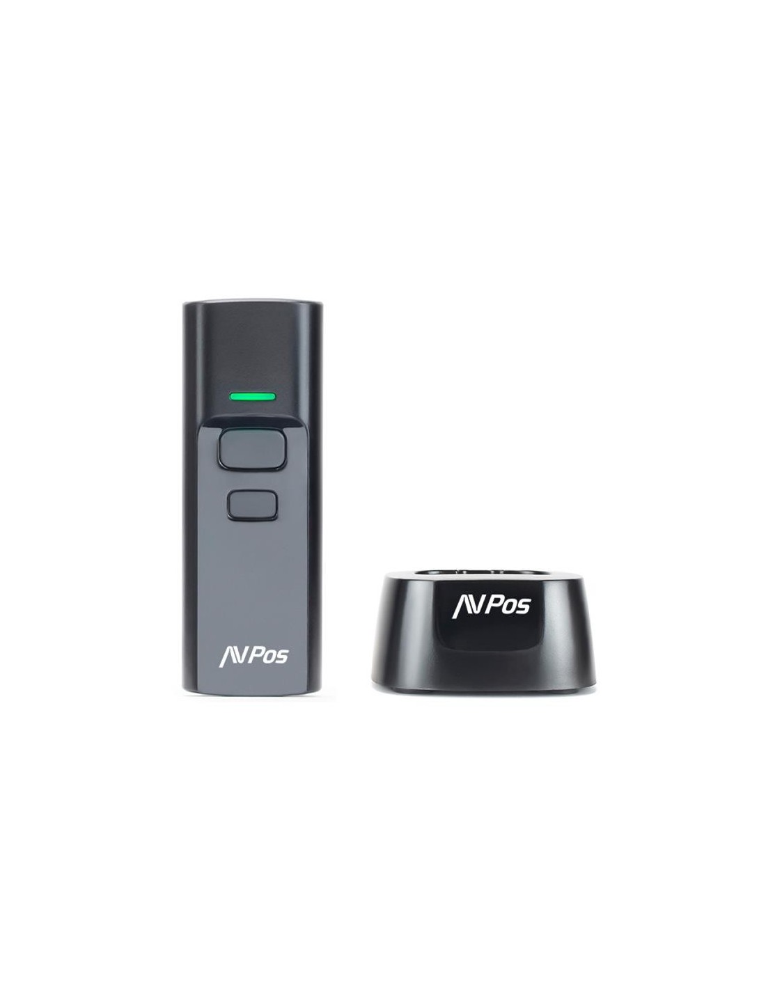 LECTOR CODIGOS AVPOS PORTATIL 2D + QR BT03 WIRELESS 2.4 + BLUETOOTH + BASE