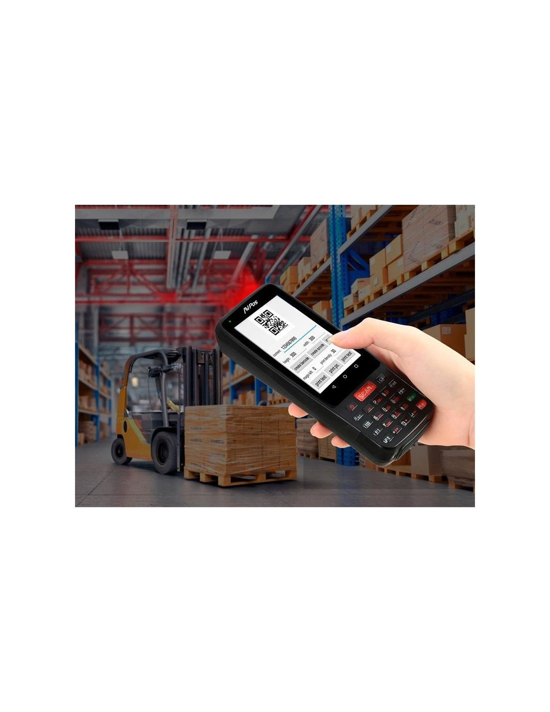 CAPTURADOR PDA AVPOS DC41 4 QUAD/2GB/16GB/NFC/2D/4G/KEYB ANDROID