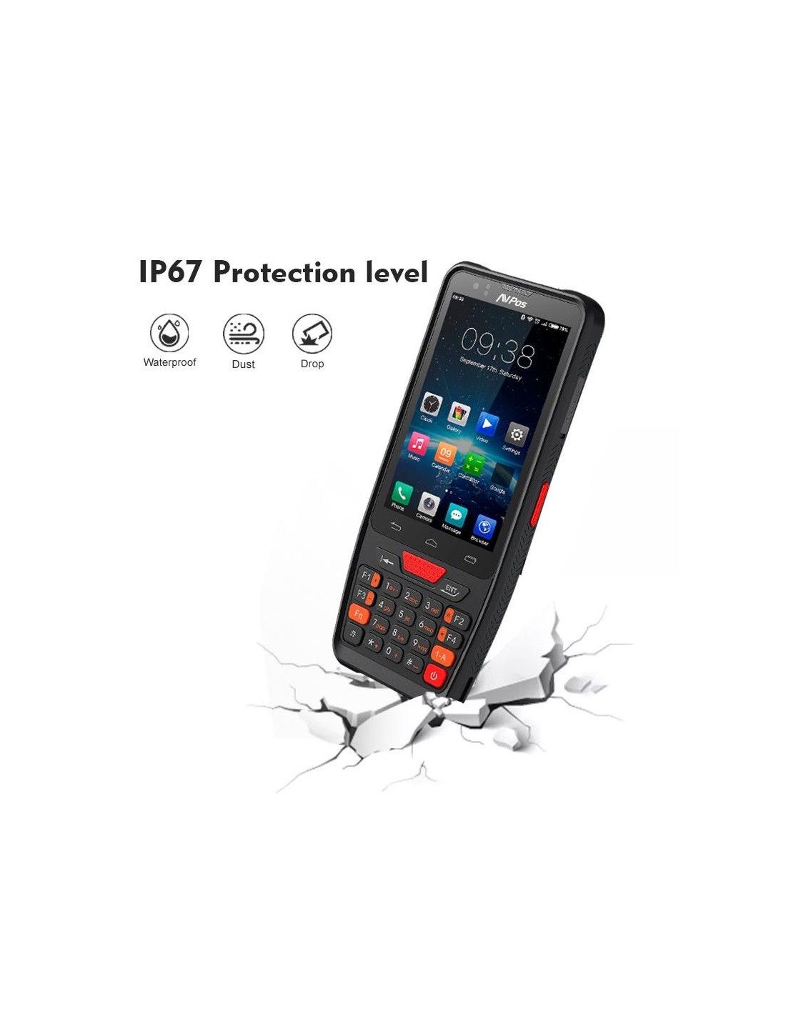 CAPTURADOR PDA AVPOS DC45 4 OCTA/4GB/64GB/NFC/2D/4G/KEYB ANDROID