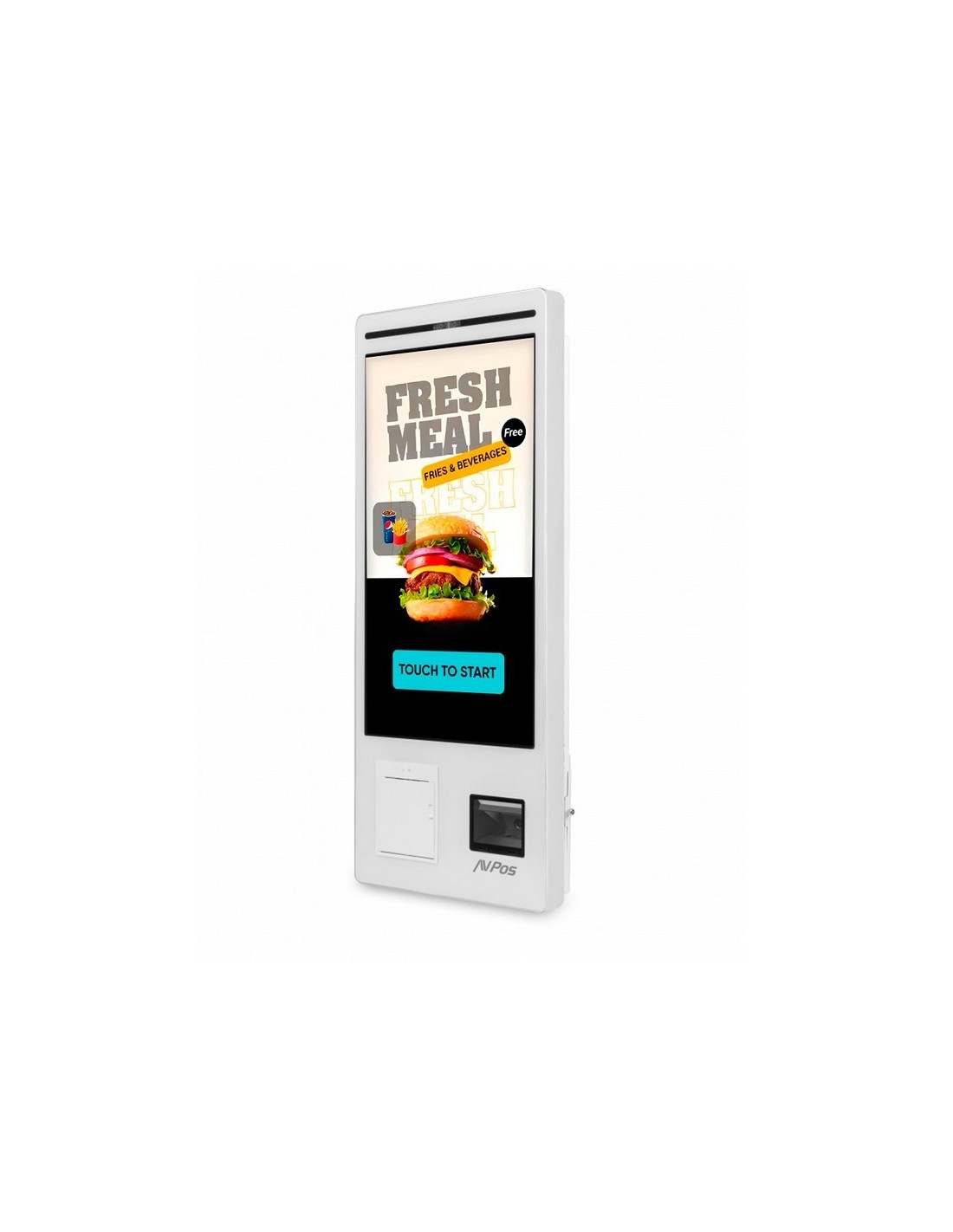 KIOSKO AUTOSERVICIO AVPOS SUELO 27 I5 10TH/8G/256G/WIFI/PRINTER/2D/W11P WH