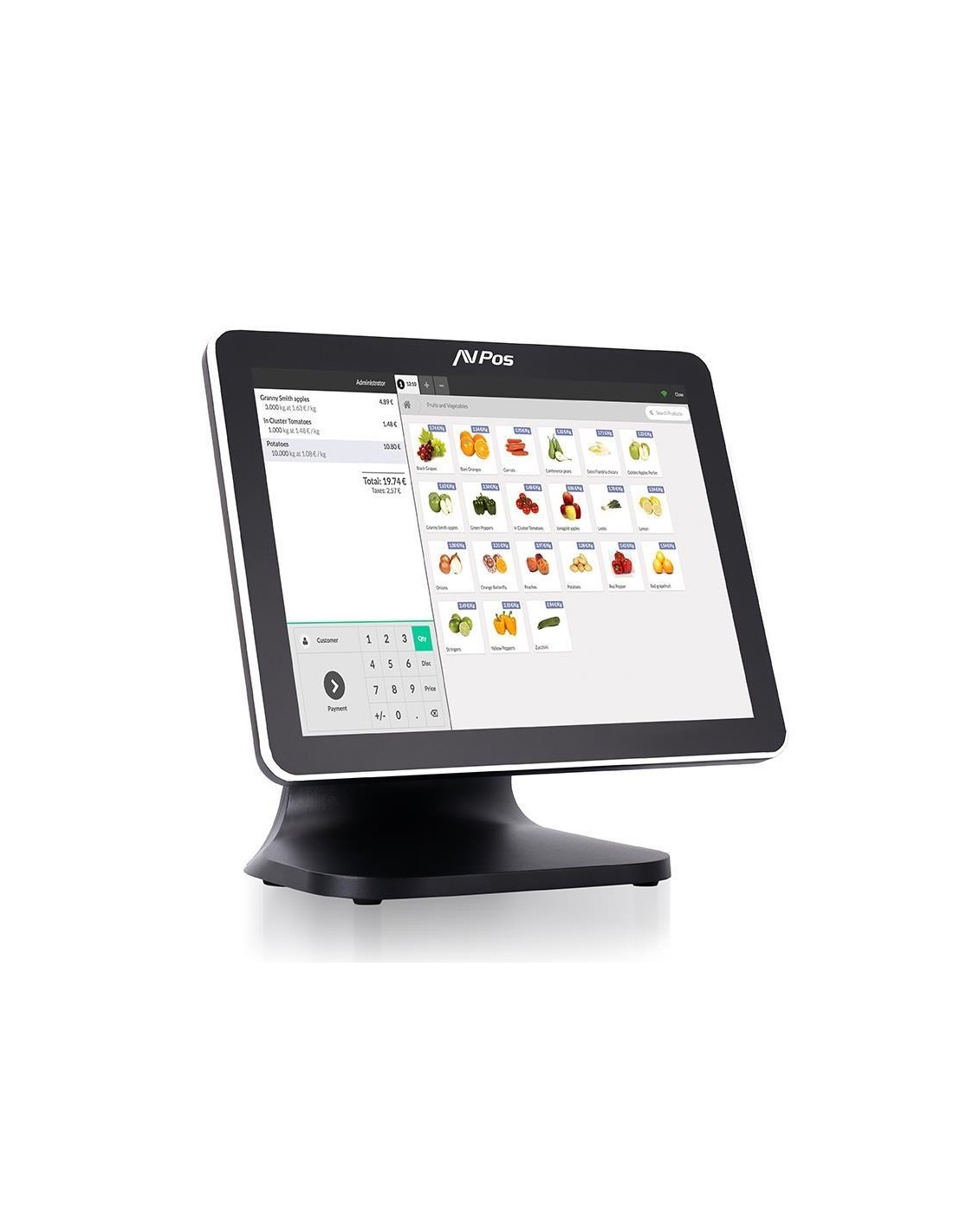 TPV AVPOS K5000 15 ALUMINIO TACTIL INTEL N100/8GB/SSD128GB/WIFI/VISOR 3YR