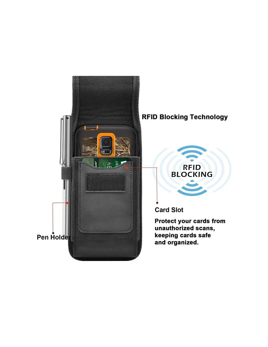 FUNDA AVPOS CON CLIP DE CINTURON PDA/SMARTPHONE HASTA 6.8”