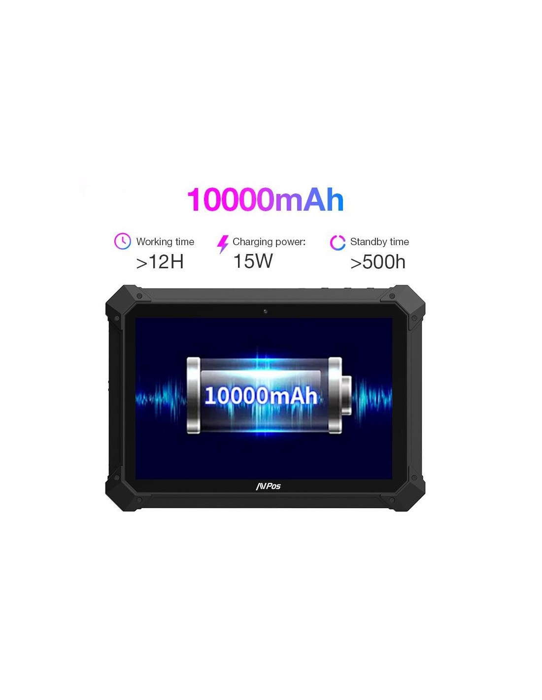 TABLET CAPTURADOR AVPOS RT1000 10.1 QUAD/6GB/128GB/WIFI/BT/NFC/2D/4G/ANDRO