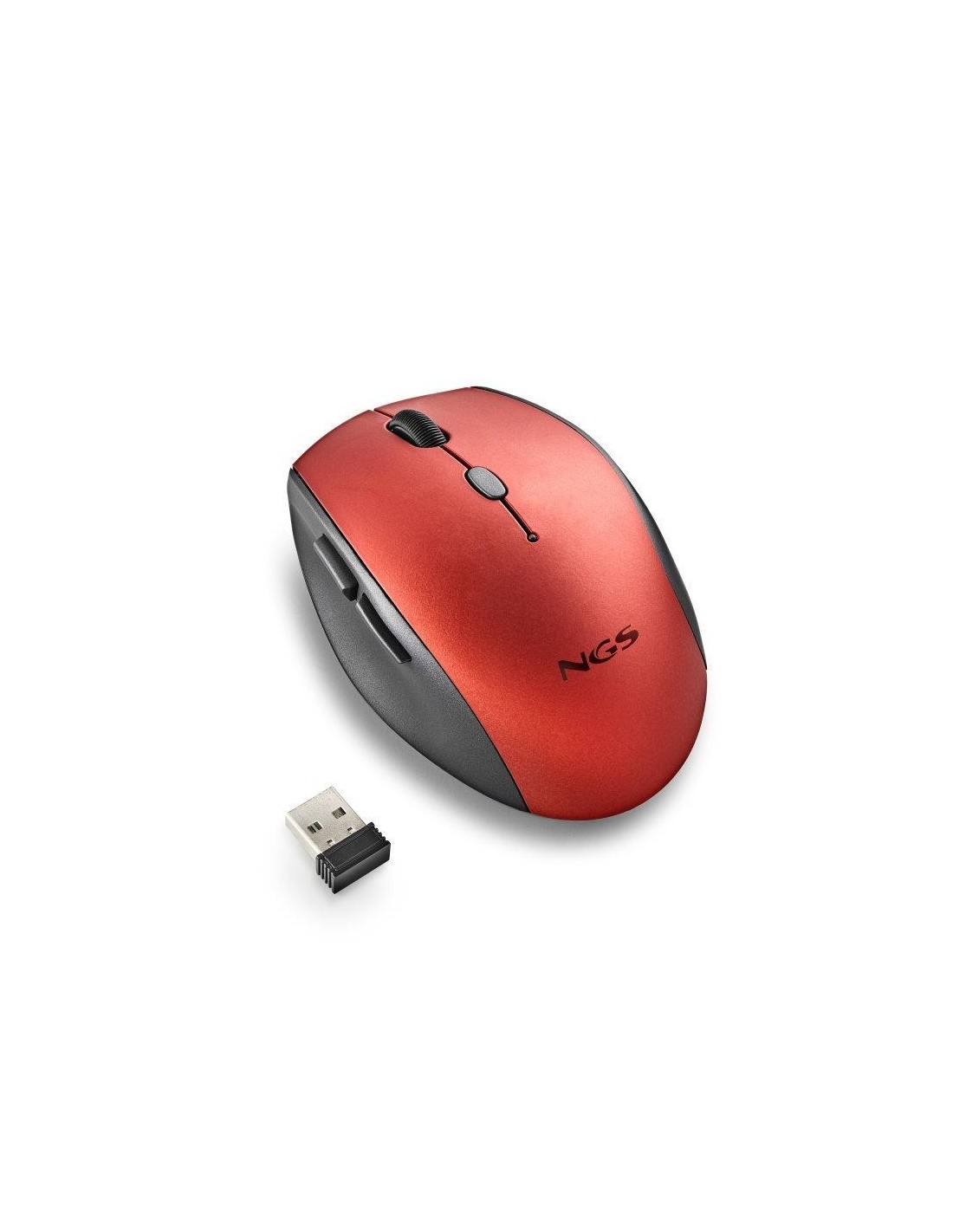 RATON NGS BEE RED ERGONOMICO WIRELESS SILENT RED