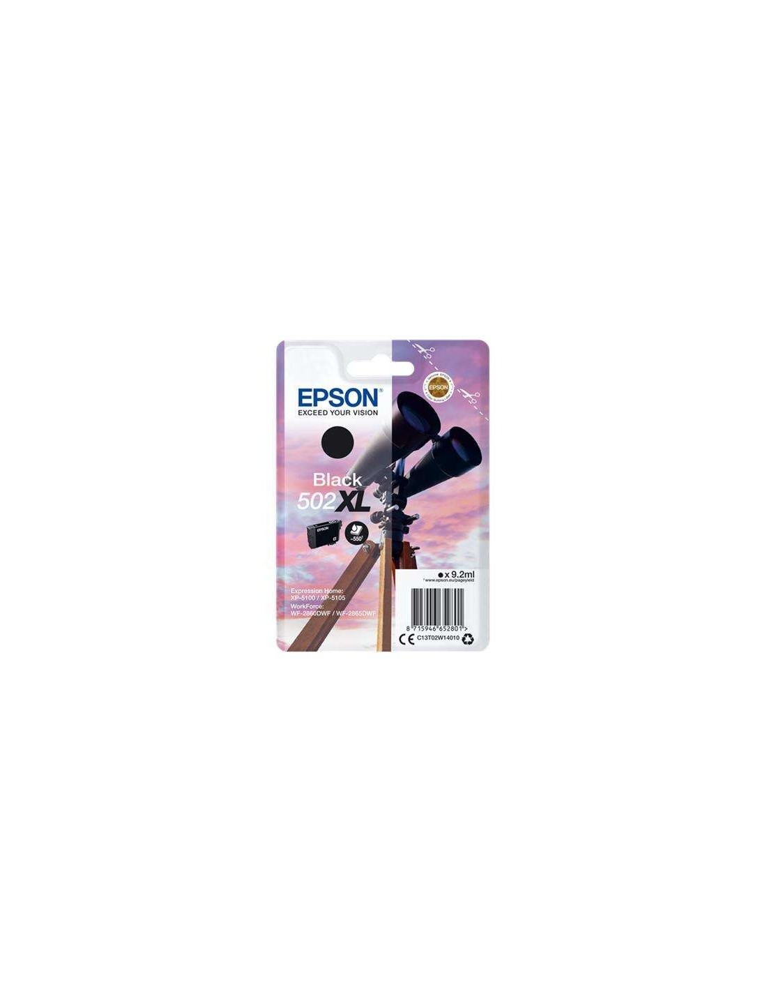 TINTA EPSON C13T02W14010 T02W1 BLACK 502XL