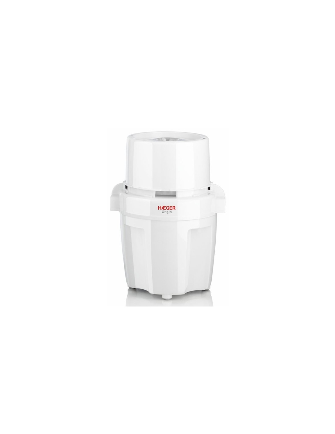 PICADORA HAEGER ORIGIN 500W CUCHILLA ACERO INOX 200G ESPATULA PIES ANTIDESLIZANTES BLANCO CH-50S.003A