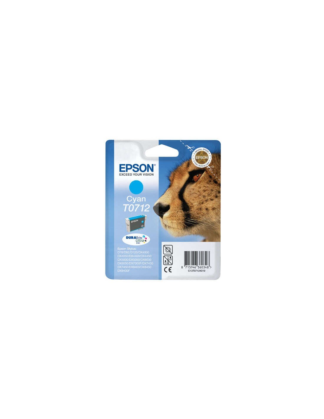 TINTA EPSON C13T07124012 T0712 CYAN