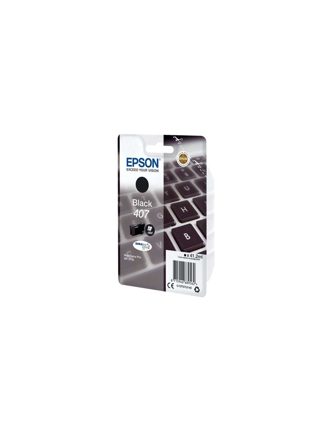 TINTA EPSON C13T07U140 L T07U1 BLACK WF-4745DTWF 407L