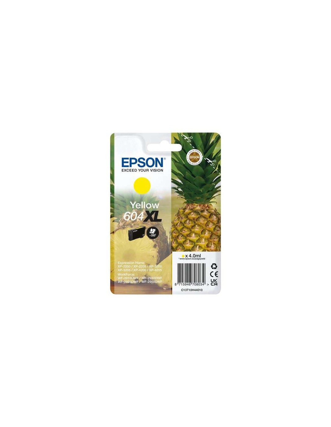 TINTA EPSON C13T10H4401 T10H4 YELLOW 604XL