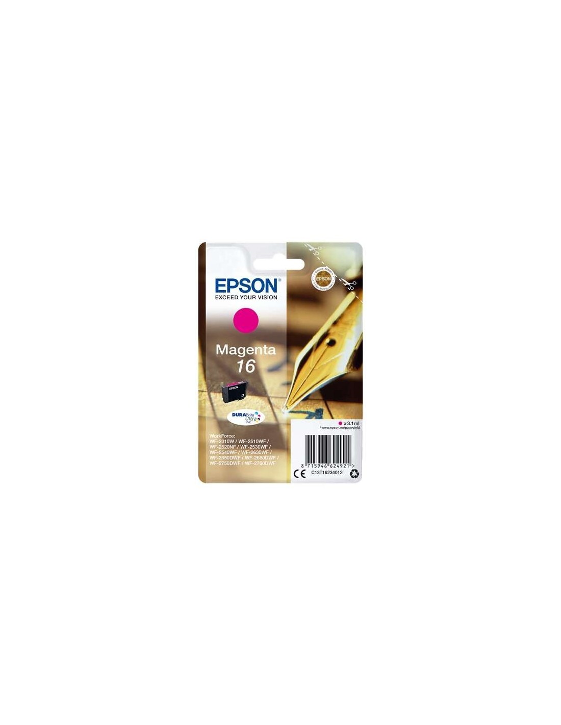 TINTA EPSON C13T16234012 T1623 MAGENTA 16
