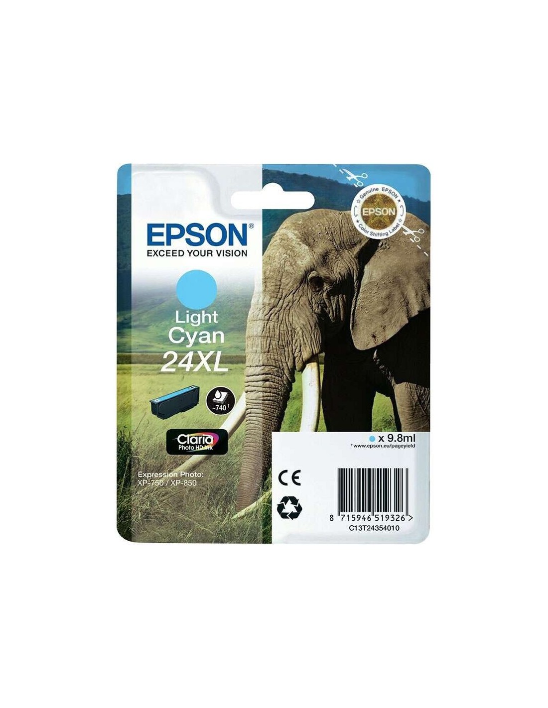 TINTA EPSON C13T24354012 LIGHT CYAN T2435 24XL