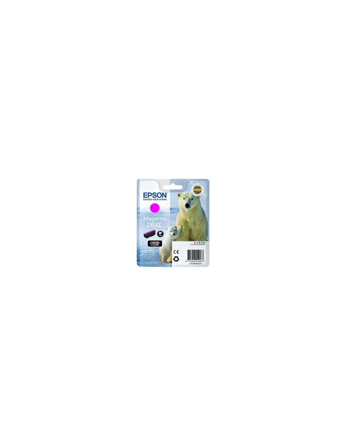 TINTA EPSON C13T26334012 MAGENTA 26XL