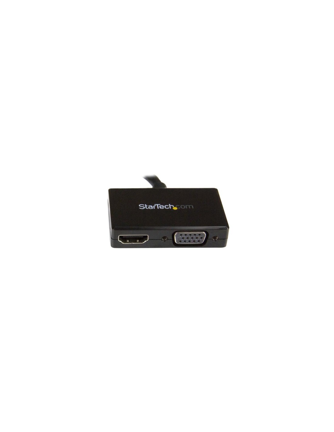 StarTech.com Adaptador DP de Audio/VÍ­deo para Viajes - Conversor DisplayPort a HDMI o VGA - 1920x1200 1080p Negro