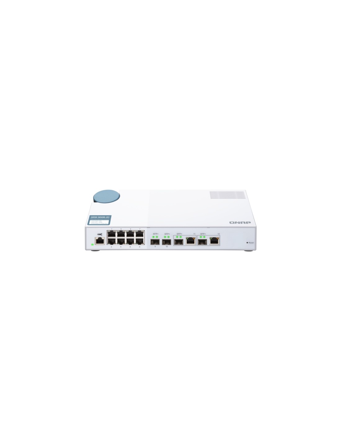 switch qnap gestionado L2 10G 8 puertos ethernet 100/1000/10000 Blanco QSW-M408-2C