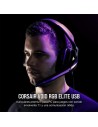 AURICULARES + MICROFONO CORSAIR VOID USB ELITE GAMING HEADSET RGB 7.1 BLACK