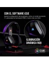 AURICULARES + MICROFONO CORSAIR VOID USB ELITE GAMING HEADSET RGB 7.1 BLACK