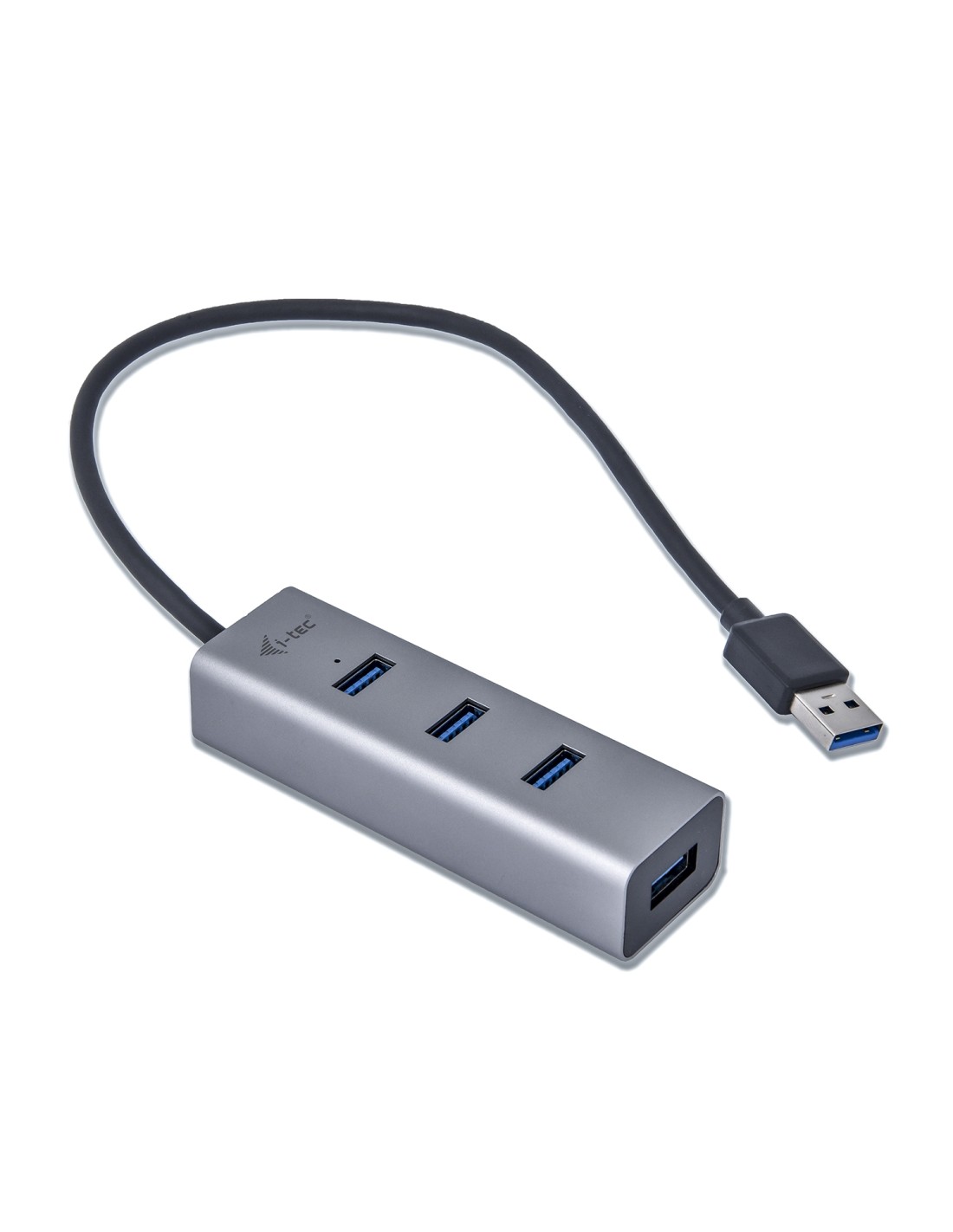 Hub i-tec metal usb 3.2 gen 1 tipo-a a 4puertos usb 3.2 gen1 gris U3HUBMETAL403