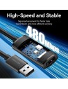 CABLE ALARGADOR USB-A VENTION AMPLIFICADO 2.0 TIPO USB-A/M - USB-A/H 10M