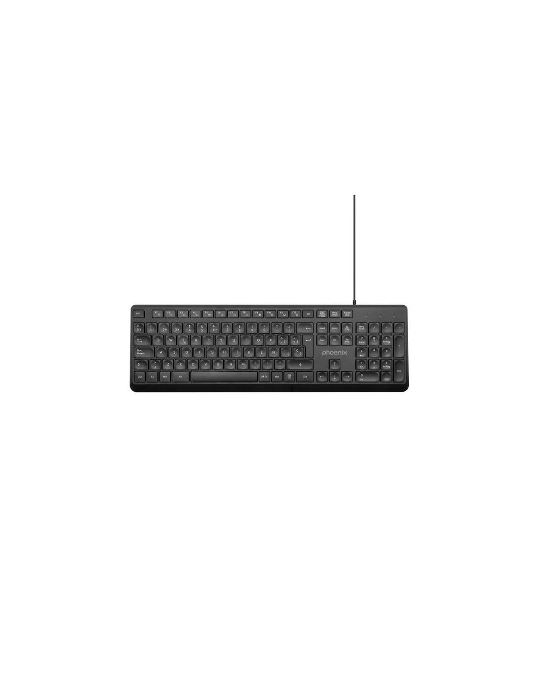 TECLADO + RATON PHOENIX USB 1200DPI BLACK