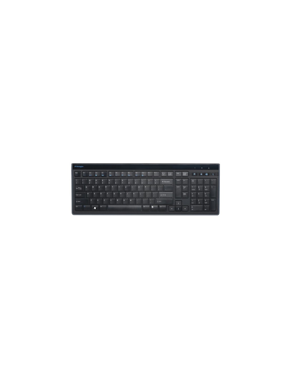 Kensington Teclado fino Advance Fit tamaño normal negro