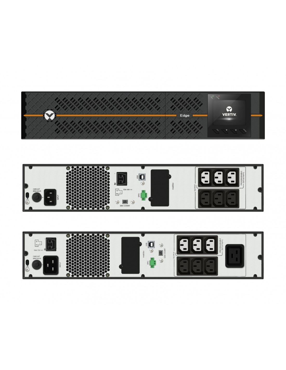 Vertiv Linea interactiva 3000 VA, 2700 W (2U) Negro