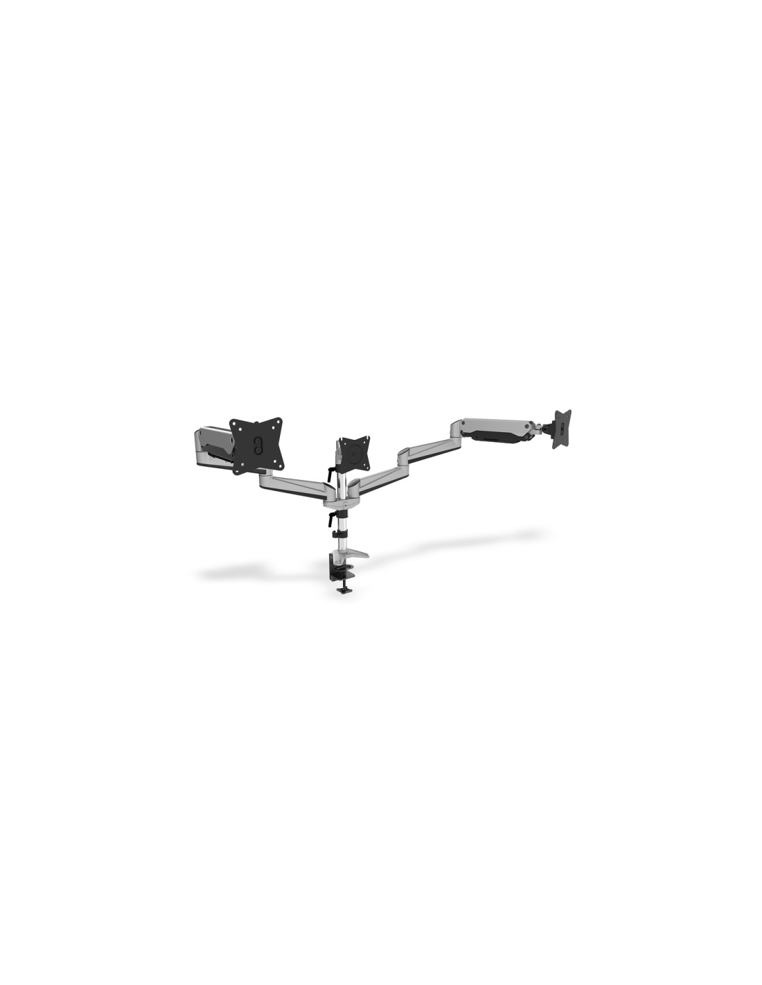 DIGITUS soporte para monitor 27P Abrazadera Negro, Gris