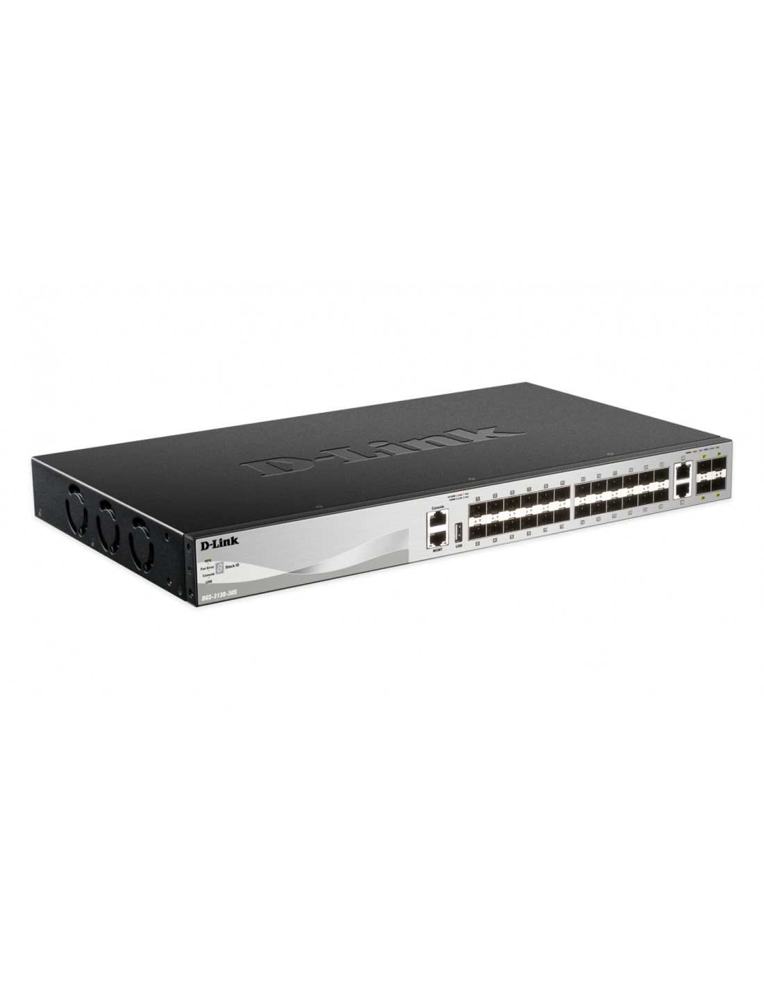 D-Link Gestionado L3 10G Ethernet (100/1000/10000) Negro, Gris