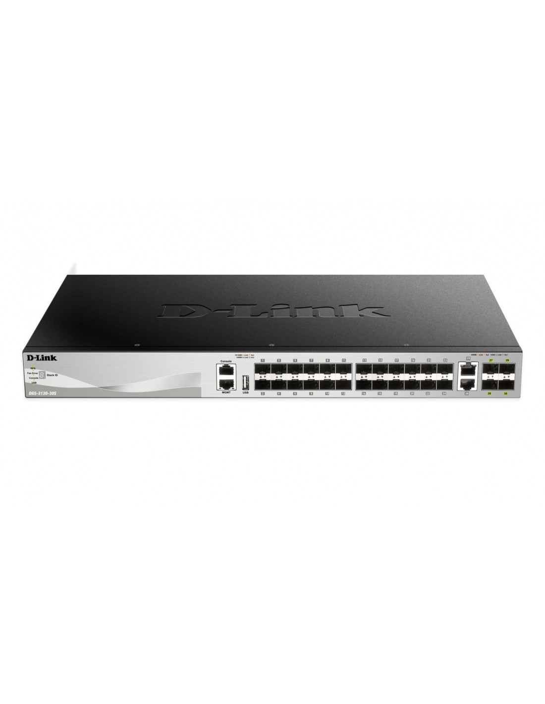 D-Link Gestionado L3 10G Ethernet (100/1000/10000) Negro, Gris