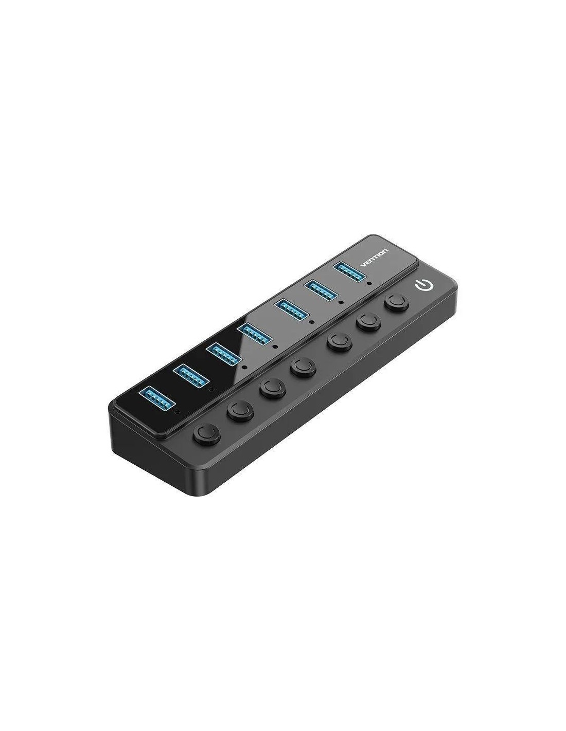 HUB VENTION USB 3.0 7 PUERTOS USB 3.0 INTERRUPTOR BLACK
