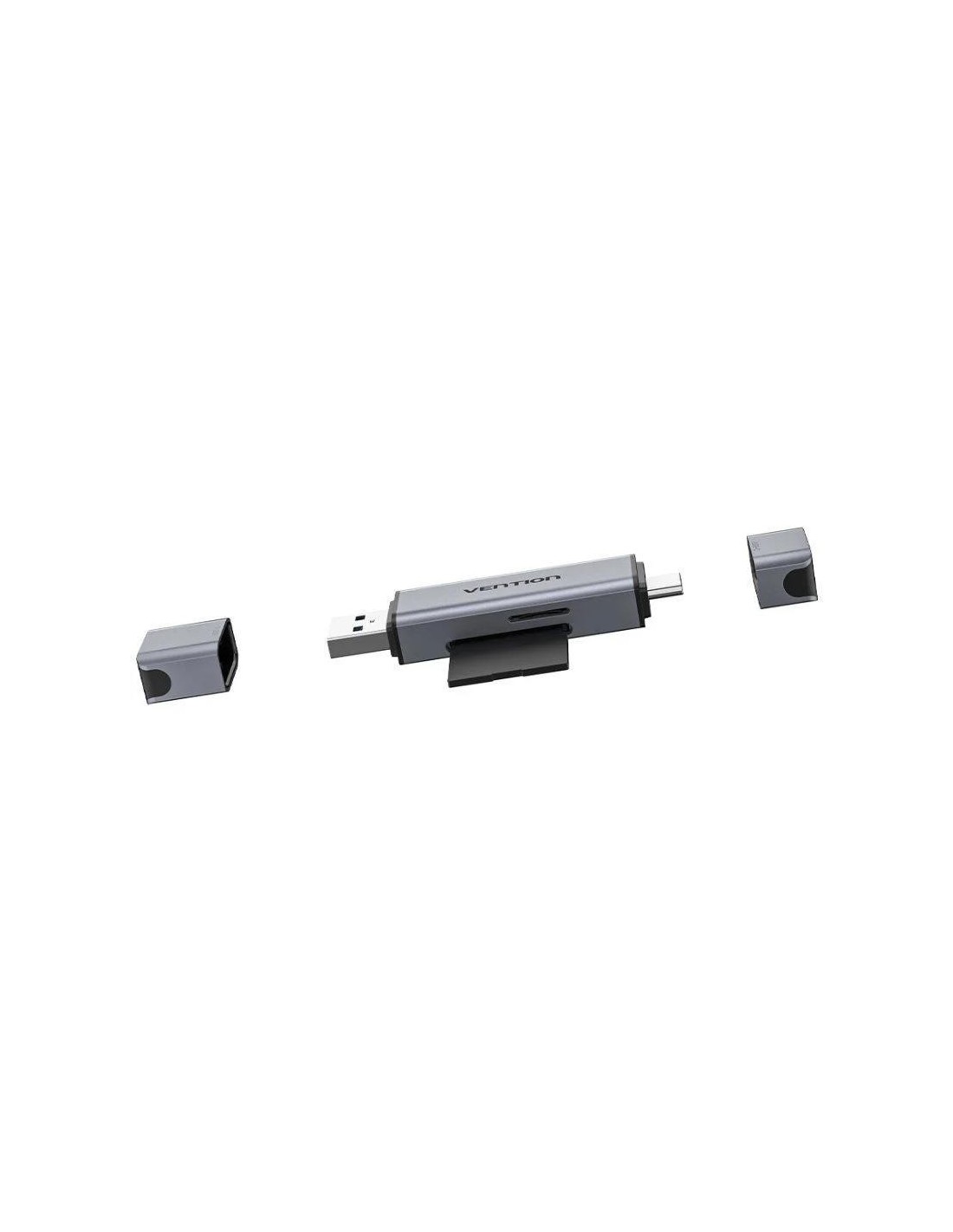 LECTOR DE TARJETAS EXTERNO VENTION USB-A 3.0/USB-C MICROSD/TF DUAL DRIVE