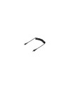 StarTech.com Cable de 50cm USB-C a Lightning MFi, Cable USB Tipo C Rizado de Carga Negro para iPhone, con Recubrimiento de TPE, 