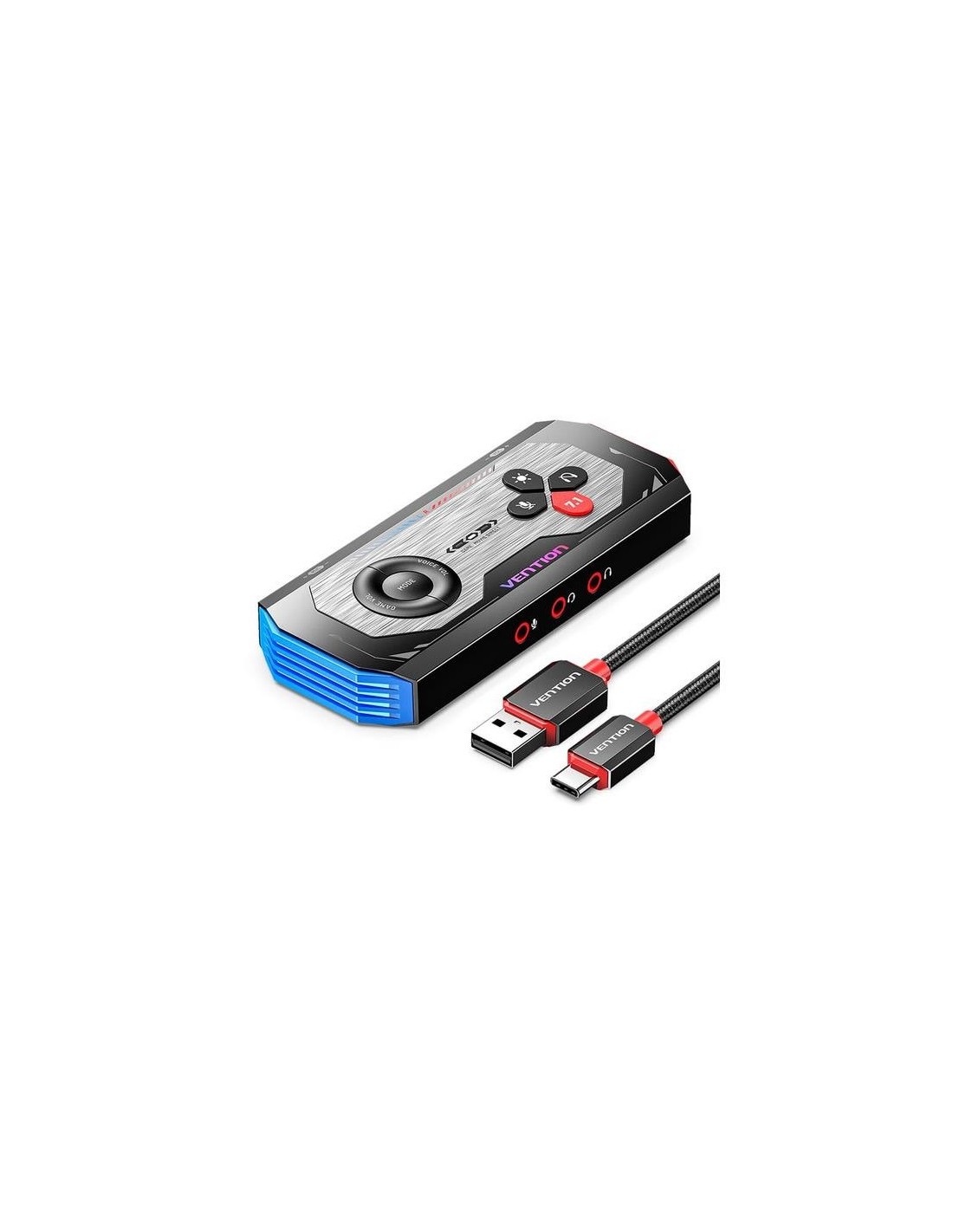 TARJETA DE SONIDO VENTION AMPLIFICADOR GAMING 7.1 USB-C 3X JACK 3.5MM